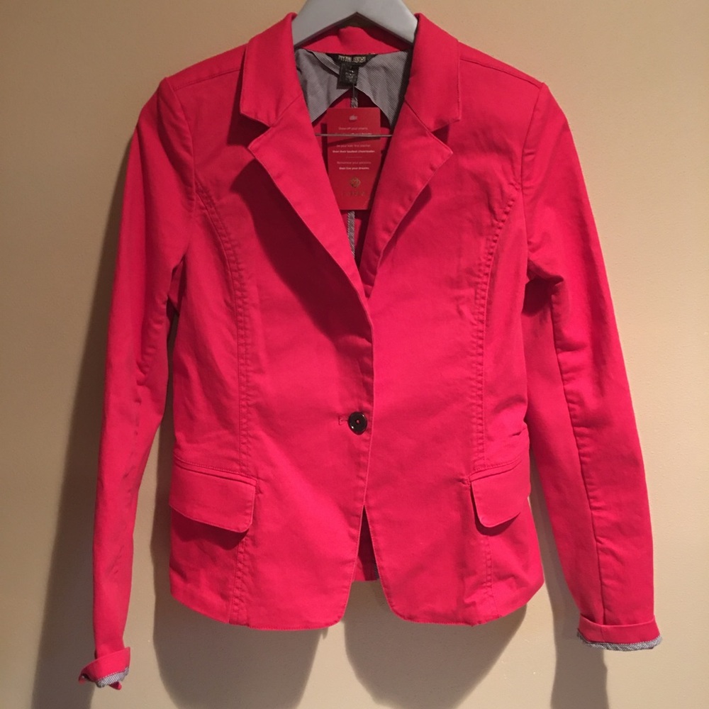 Peyton Jensen Evereve Red Harper Blazer Jacket